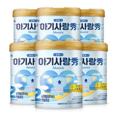 아기사랑 수 어드밴스 분유 2단계 750gx6캔, 아기사랑 수 어드밴스 분유 2단, 750g, 6개