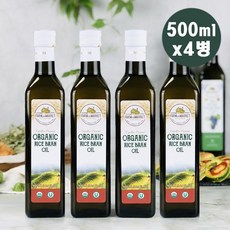 유기농 현미유 발연점 압착 현미유 현미오일 미강유 500ml