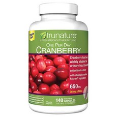 trunature 트루네이처 파크랜 크랜베리 650mg 1일 1캡슐, 1개, x, 140정