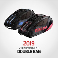 아펙스 배드민턴 테니스 2단 가방 2019년 블루 레드 2종 APACS