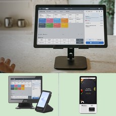 키오스크 PG 포스기 카드단말기 유선카드결제 테이블오더 스마트결제 세트 구성, 1개, 포스기+키오스크+토스프론트