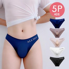 실크 삼각팬티 냉감원단 (4+1) 5장세트