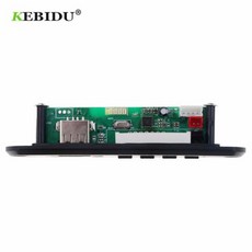 KEBIDU 5 볼트 12 볼트 블루투스 MP3 WMA 디코더 보드 컬러 스크린 USB 자동차 오디오 TF FM 라디오 모듈, 01 512GB