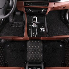 2021 투싼 NX4 suv전용 스타일카 6D 7D 확장형 코일매트 이중 입체 가죽 자동차매트, 블랙+블랙