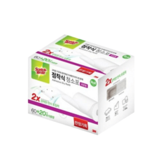 점착식 청소포 60매+20매, 3M 점착식 청소포 60매+20매, 1개