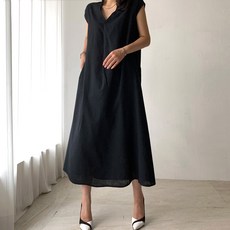 캡소매원피스