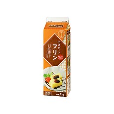 교무슈퍼 [교무슈퍼] (냉장식품) 커스터드 푸딩 대용량 1kg, 1개