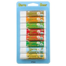 시에라비즈 오가닉 립밤 8팩 / Sierra Bees Organic Lip Balms Combo Pack 8 Pack, 버라이어티팩 (8 count)