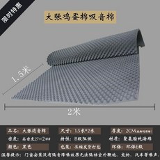 방음재 피아노 방음면 벽 실내 피아노 실 흡음면 가정용 충격 흡수 패드 흡음면 방음 매트, 16 2CM 블랙 [고밀도 피아노 차음면] 1.