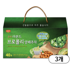 광야 아몬드 브로콜리 양배추차 25g x 40p, 3개, 40개입