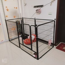 강아지 펜스 울타리 실내 소형견 중대형견 토끼 동물 디펜스, 검정