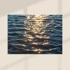 유럽감성한스푼 캔버스 알루미늄 사진액자 01 stars on the water, 프리미엄캔버스액자_6호 [41x31]cm