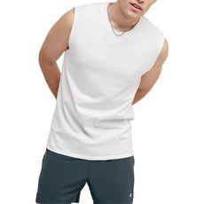 챔피언 남성 클래식 저지 머슬 티셔츠, X-대형, 해군