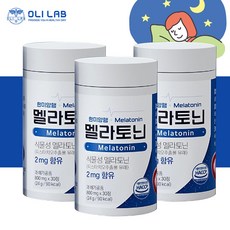 올리랩 한미양행 멜라토닌 식물성 멜라토닌, 3통, 30정