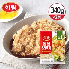 [냉동] 하림 통살 유린기 340g(유린기 240g+소스 100g)×2봉, 2개, 340g