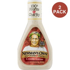 Newmans Own Creamy Caesar Dressing Salad Dressing 뉴먼즈 오운 시저 드레싱 샐러드 드레싱 473ml 2팩, 2개