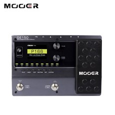 일렉기타 앰프 헤드폰 미니 이펙터 MOOER GE100 멀티 이펙트 프로세서 이펙트 페달루프 녹음 포함180초 MOOER GE150 기타 페달 모델링 루퍼80초, 협동사, GE150 EU 플러그