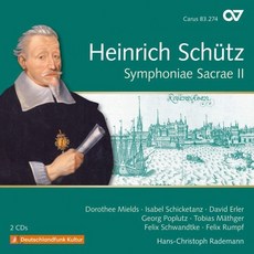 HEINRICH SCHUTZ - SYMPHONIAE SACRAE 2/ HANS-CHRISTOPH RADEMANN 쉬츠: 심포니에 사크라에(신성 교향곡) 2권 - 라데만 독일수입반