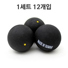 브니엘 스쿼시볼 옐로우도트 12개입 연습용