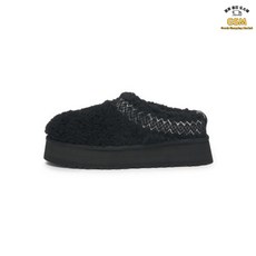 UGG 어그 스티치 칼라 플랫폼 슬리퍼 타즈 브레이드 - 1143976-BLK