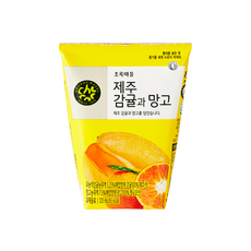 (초록마을) 제주감귤과망고주스 (125ml), 40개, 125ml