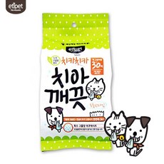 SUN21G1 녹차추출물 강아지 치아깨끗 물티슈 구강청결 칫솔NO 유해세균감소, 2개