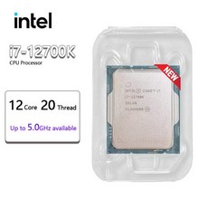 인텔 코어 i7-12700K i7 3.6 GHz 12 20 스레드 CPU 10NM L3 = 25M 125W LGA 선풍기 없음, 한개옵션0 - i7-12700k