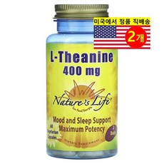 Nature's Life L-테아닌 200mg L-Theanine, 2개, 60정