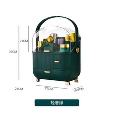양문형 서랍형 리빙박스 펜트리 정리함 아크릴 메이크업 투명 보석 보관함 더블 오픈 커버 여성 화장품 서랍 데스크탑 케이스, [39] 49, 1개