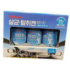 불스원 원터치 살균탈취캔 클린숍향 3P, 3개, 112g
