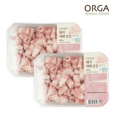 [올가] ORGA 무항생제 대패삼겹살(800g) x 2팩