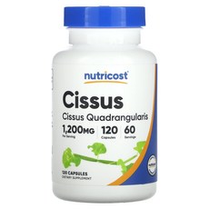 Nutricost 시서스 1200mg 캡슐 120정(캡슐 1정당 600mg), Nutricost 시서스 1200mg 캡..., 1개
