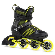 K2 핏프로 84 성인 인라인 스케이트, Black + Yellow