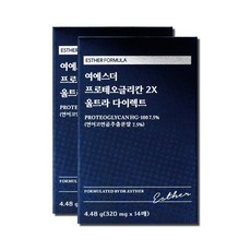 에스더포뮬러 여에스더 닥터에스더 프로테오글리칸 2X 울트라 다이렉트 연어코연골유래추출분말 2형콜라겐 홈쇼핑동일제품 2박스, 4.48g, 2개