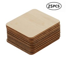 송판 25pcs 60mm 236 인치 미완성 된 빈 나무 조각 조각에 대 한 컷 아웃, [01]송판 25pcs 60mm 236 인치 미완성 된 - 송판노출콘크리트