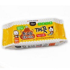 애완동물 배변냄새 얼룩 제거 청소 물티슈 50매