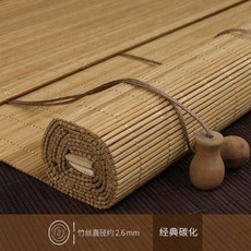 테라스대나무발 우드셔터 상하이 커튼 맞춤 대나무 롤 블라인드 베란다 차단 중국식 빈티지, 01 1제곱미터 단가