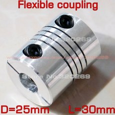 기어 알루미늄 CNC 모터 조 샤프트 커플러 유연한 커플링 D25 L30 5/6/6.35/8/10/12/12.7 MM 인코더 조각 기계 4 개, 19 12mm to 12mm