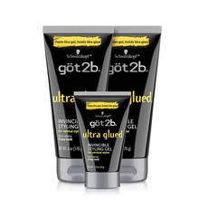 Got2b 갓투비 스타일링 헤어 글루 젤 170g x 2팩 + 35g 1팩, 13.25 Fl Oz(1팩)