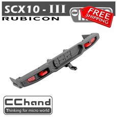 축 SCX10 III 지프 1/10rc 차량 부품용 CC 핸드 리어 범퍼 가드 부품, 01 With hook
