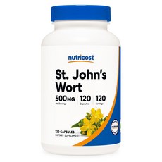 뉴트리코스트 세인트 존스 와트 500mg 120캡슐 120회분 1병, 1개, 120정