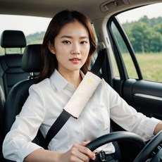 피프틴샵 쿠션 안전벨트 차량 커버 배게, 그레이, 2개