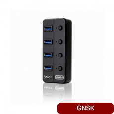 4포트 USB3.0 허브NEXT-704U3 유전원 컨트롤러 c타입usb허브, 상세페이지참조()