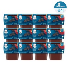 거버 2단계 퓨레 푸룬사과 226G 12팩