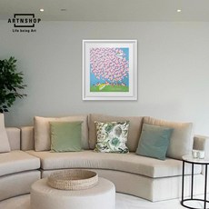 고급인테리어 집들이 개업선물 김민정 아름다운 날의 행복 리미티드에디션 99한정 판화 입체 마띠에르 3D 그림액자