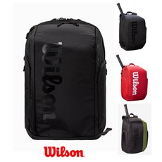 윌슨 프로스태프 super tour 테니스 가방 블랙 레드 백팩 라켓가방