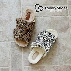 러블리슈즈 러블리슈즈 케토르 송치 퍼 슬리퍼 2cm