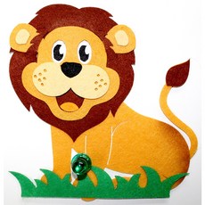 펠트사자 교실꾸미기 환경꾸미기 만들기재료, 1개