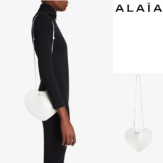 Alaia 알라이아 여성 하트백 르 쾨르 가죽 백 제니백 화이트 AA1P003C0Y75