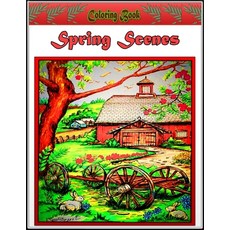 Spring Scenes Coloring book: Premium Spring Scenes Coloring Book for Those Who Love Spring Creative... Paperback, Independently Published, English, 9798726646152
